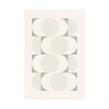 Printing Rug 160X230 cm White And Grey Mix