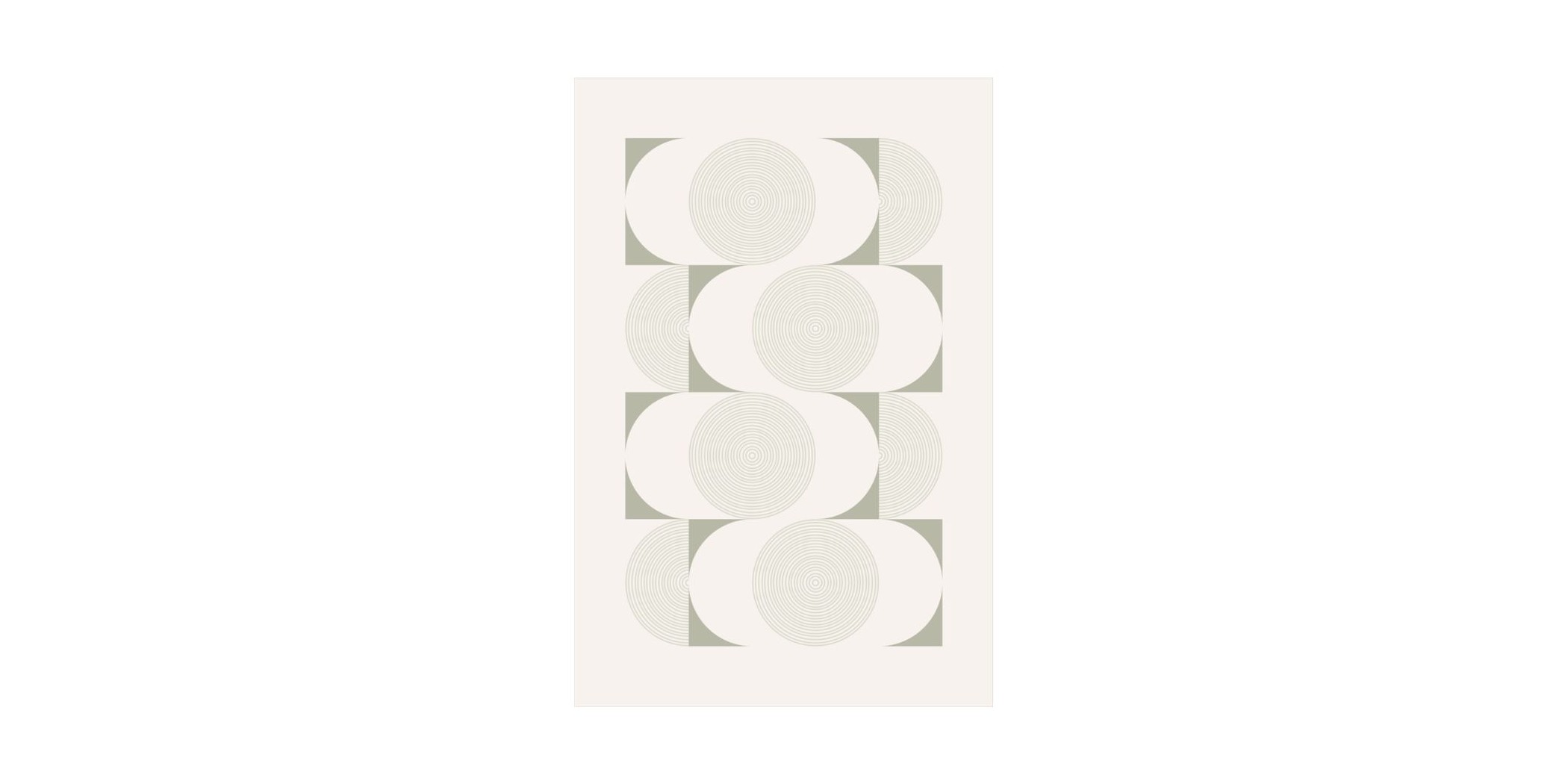 Printing Rug 160X230 cm White And Grey Mix