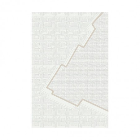 Printing Rug 160X230 cm Beige And Line