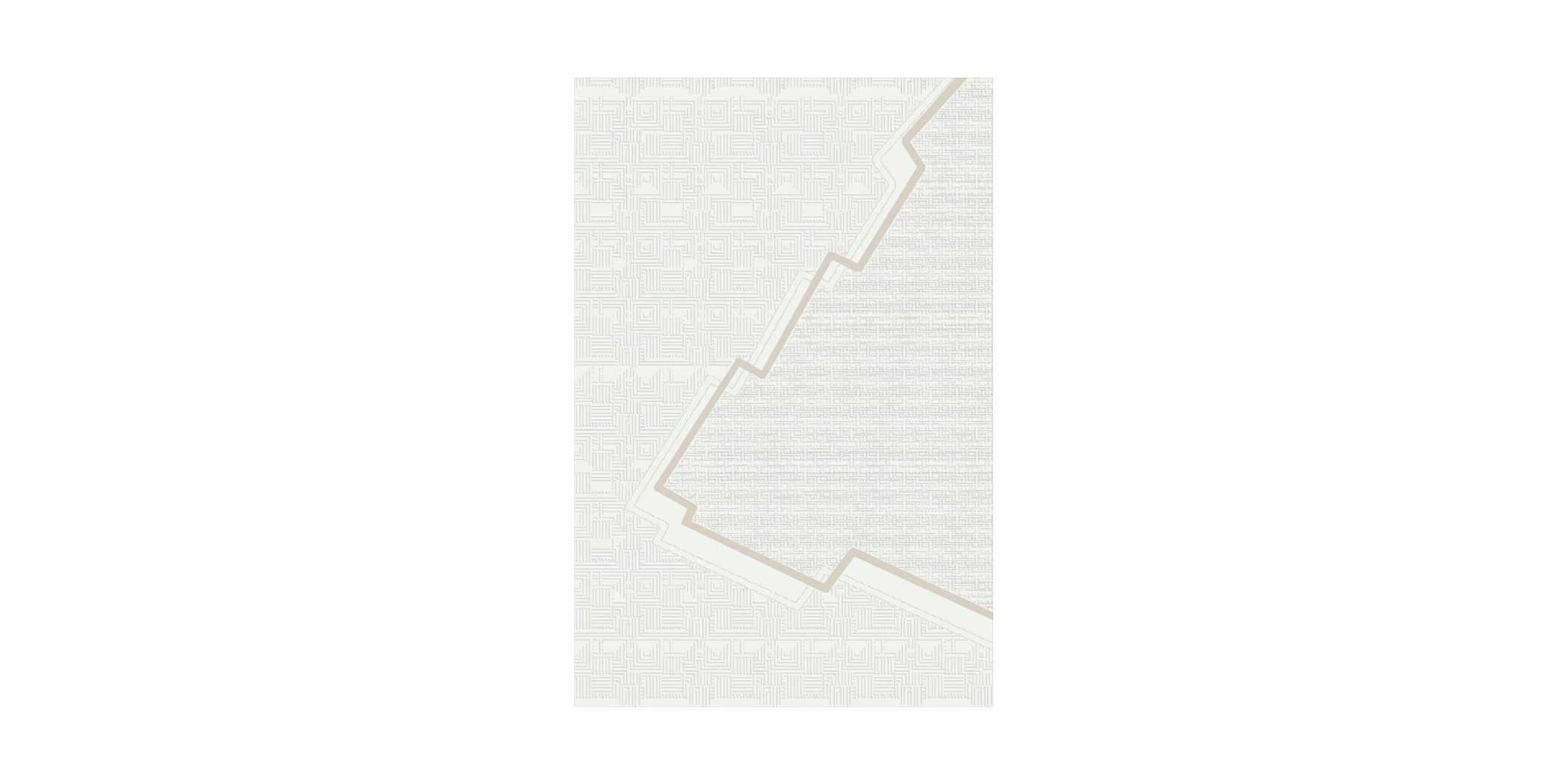 Printing Rug 160X230 cm Beige And Line