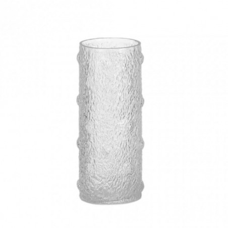 Vase Glass 12x12x30cm Clear