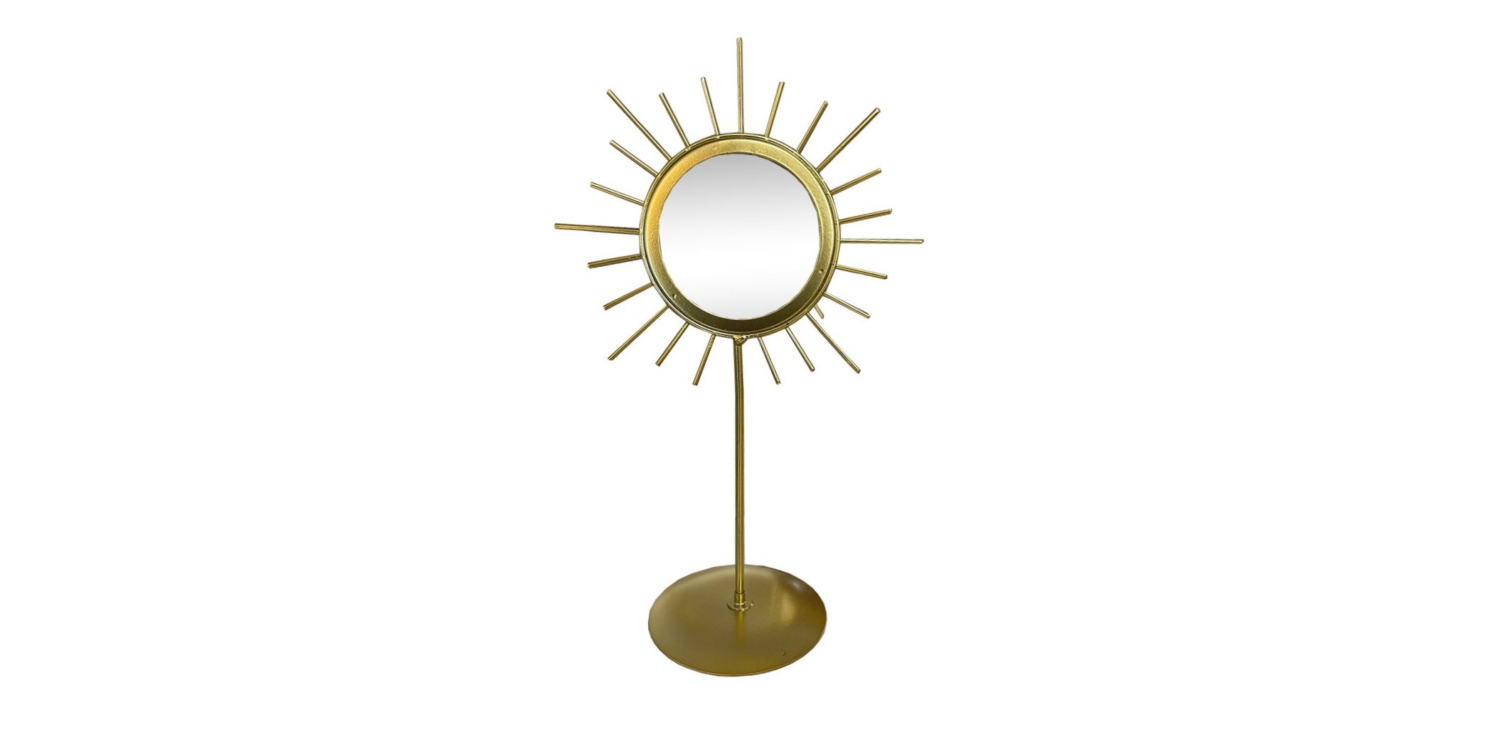 Table Deco Sun With Mirror Gold 20x30 cm