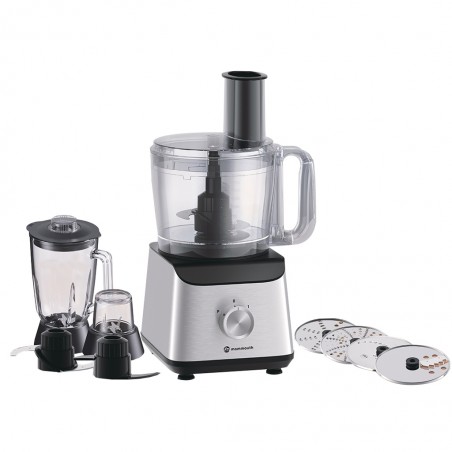 Mammouth MFP-E01 Multifunctional S/S Food Processor With 1.5L Glass Blender & 300ml Plastic Grinder