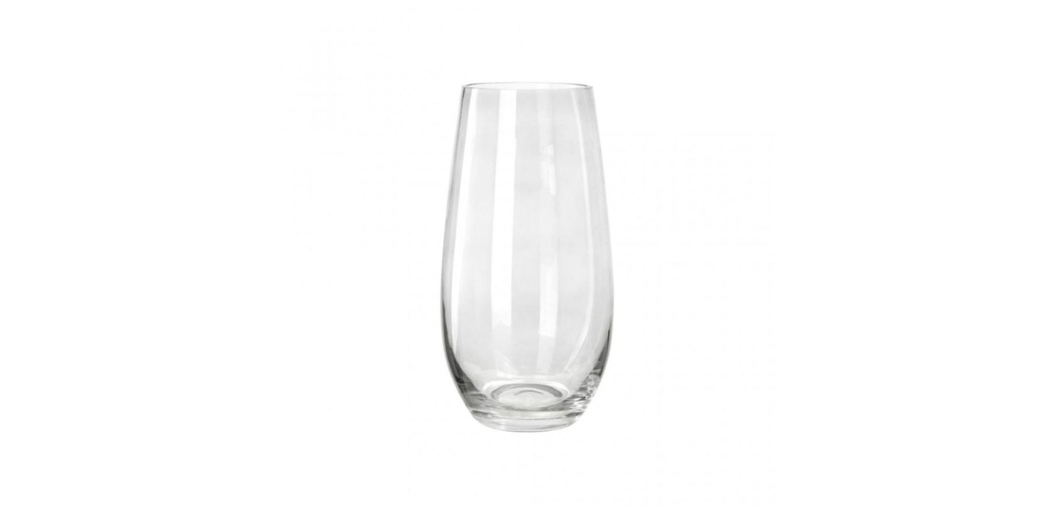 Hurricane Vase Glass 10x10x27cm light blue