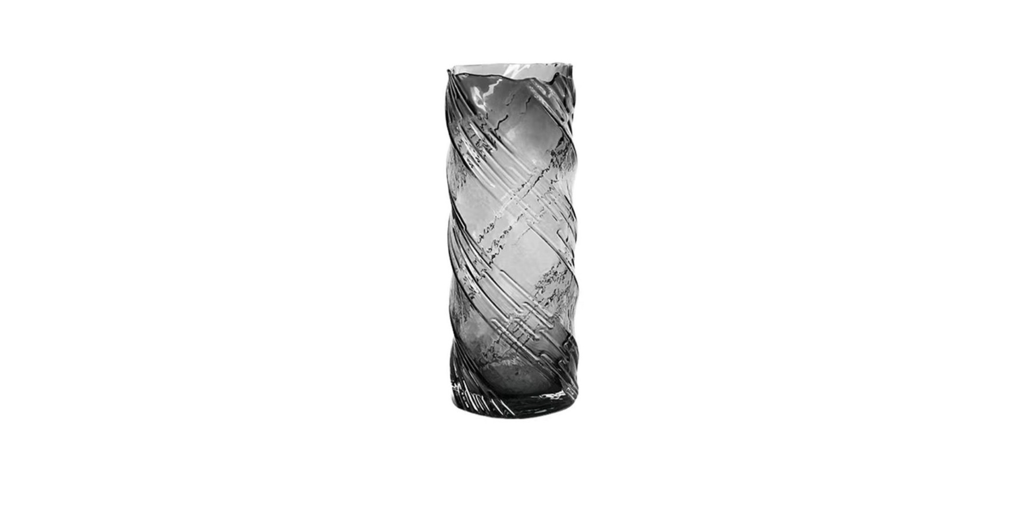 Vase Glass 9.5x9.5x25.5cm