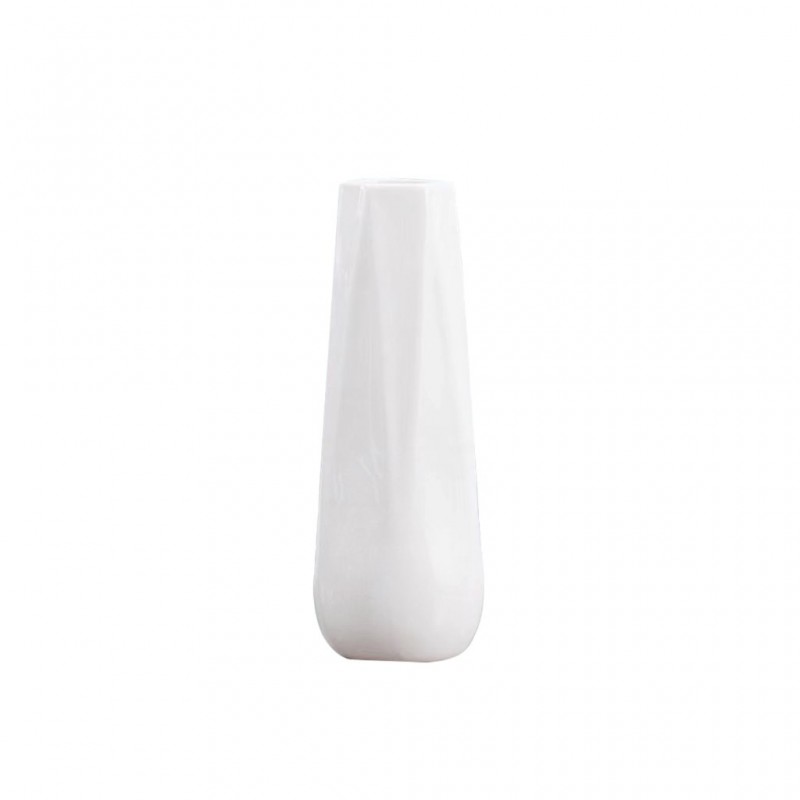 Vase Ceramic 6x7.5x24H cm White Vase Ceramic 6x7.5x24H cm White