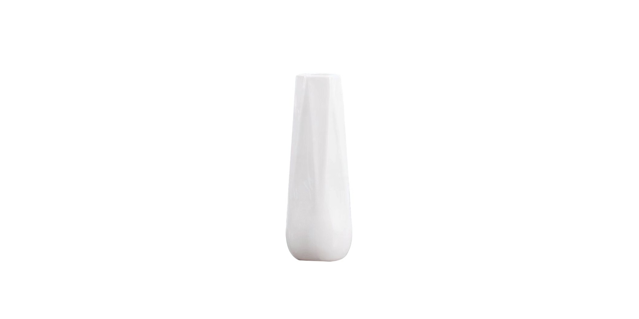 Vase Ceramic 6x7.5x24H cm White