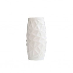 Vase Ceramic 8x8x22H cm White