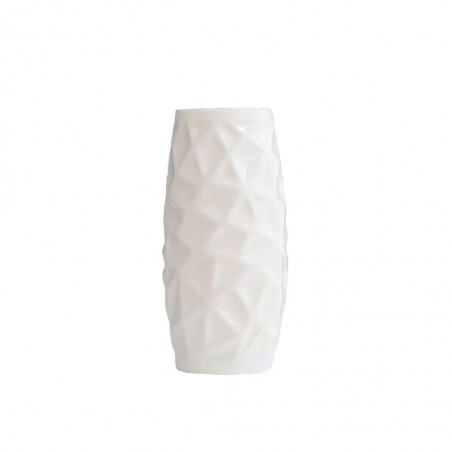 Vase Ceramic 8x8x22H cm White