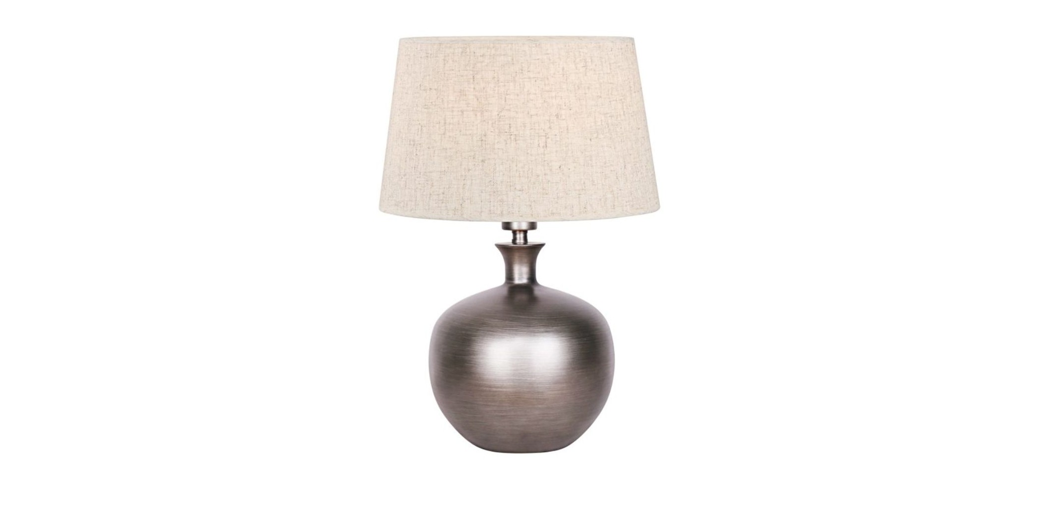 Table Lamp Ceramic, Metal & Fabric 36x36x56cm