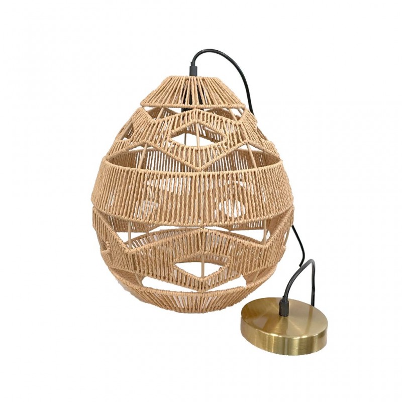 Pendant Lamp Rope & Metal D30x38cm Pendant Lamp Rope & Metal D30x38cm