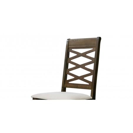 Nairobi Table and 8 chairs Rubberwood Merlot Color Fabric FUR-0595-2