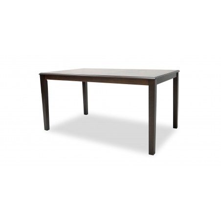 Ranger Table and 6 Chairs Rubberwood Dark Walnut Fabric G-R-Espresso