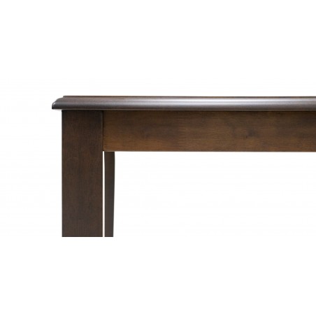 Ranger Table and 6 Chairs Rubberwood Dark Walnut Fabric G-R-Espresso