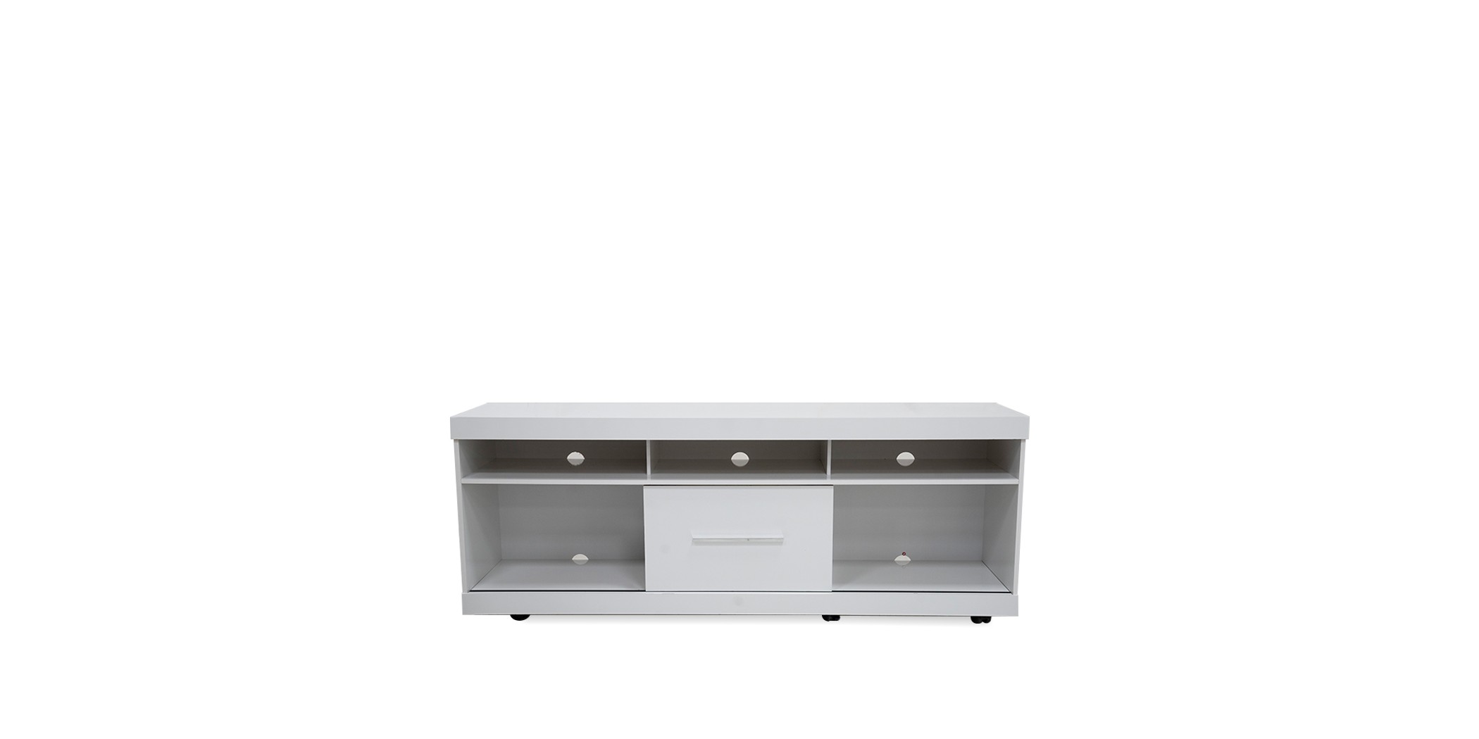 Onix Low TV Cabinet White High Gloss