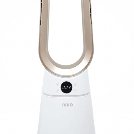 NNIO N6200DCBLFR BLDC Brushless DC Bladeless Fan With Remote, White With Rose Gold 2YW