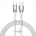 Baseus Glimmer Series Fast Charging 100w 1m White Data Cable USB To Type-C Cadh000402