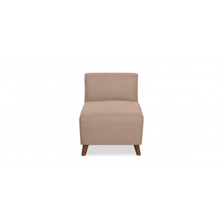 Asana Sofa 3+2+Armless Chair Brown Fabric