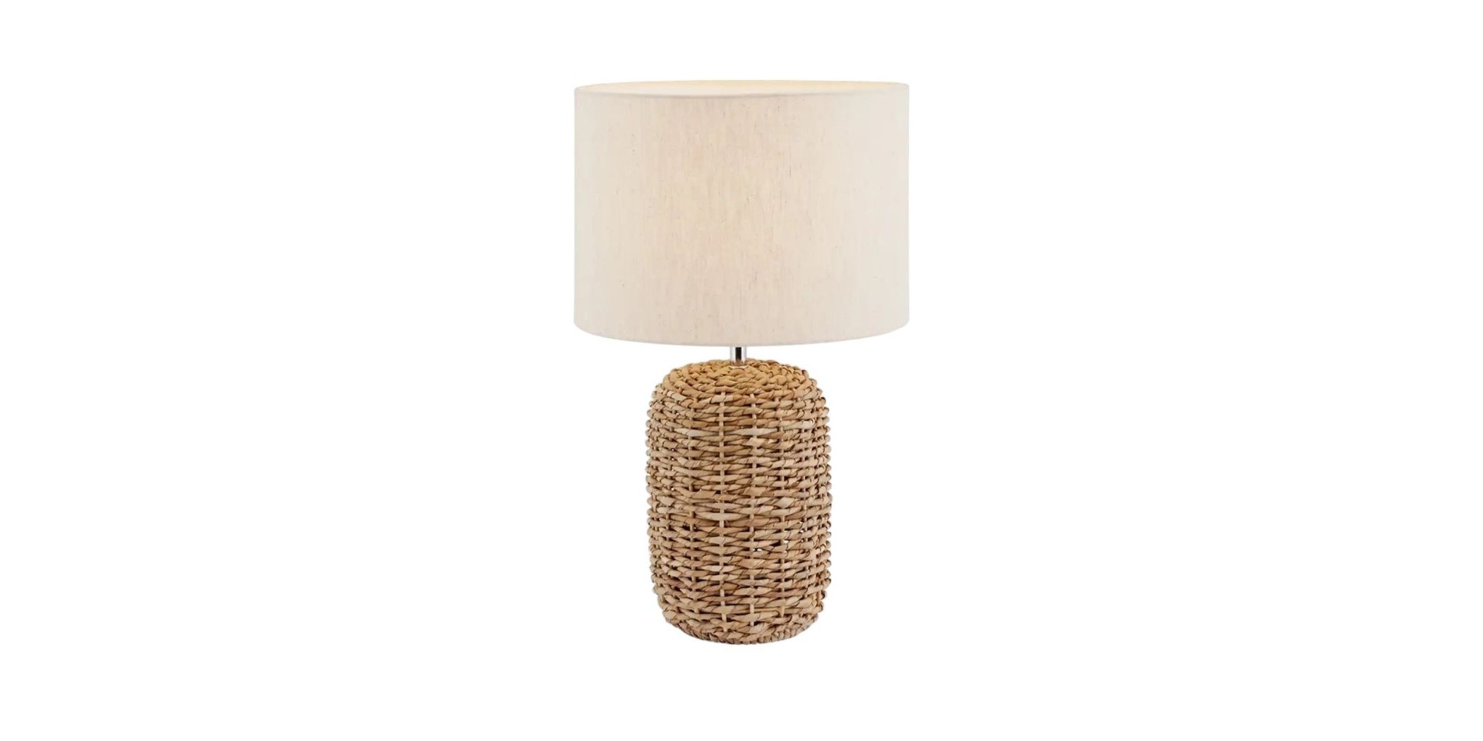 Table Lamp Rope, Metal & Fabric 36x36x66cm