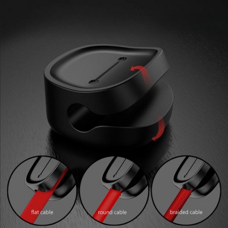 Baseus Lite Series Peas Cable Clip Black Acwdj-01