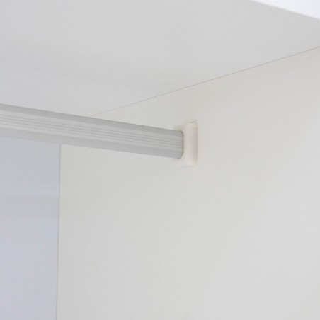 Sunrise Wardrobe 6 Doors Light Oak & Coconut White In MDF/PB
