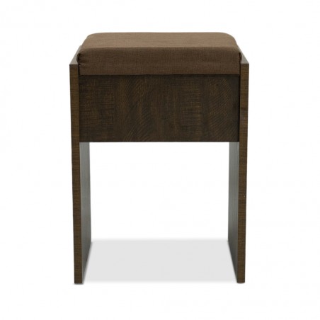 Colton Pouf MDF Brown Flame
