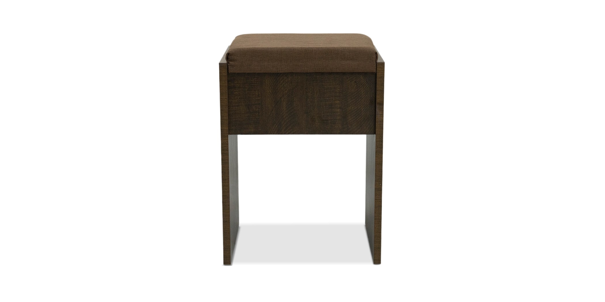 Colton Pouf MDF Brown Flame