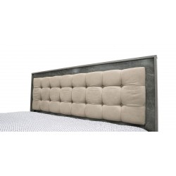 Montale Bed 180x200 cm Dark Ash Glossy & Light Ash With Cushion