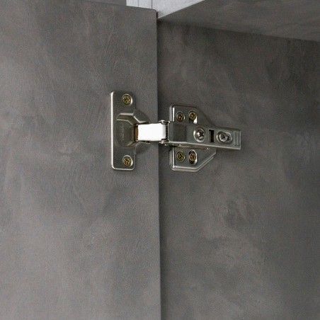 Montale Wardrobe 5 Doors & 2 Flap Doors Dark Ash Glossy And light Ash Matt With Mirror