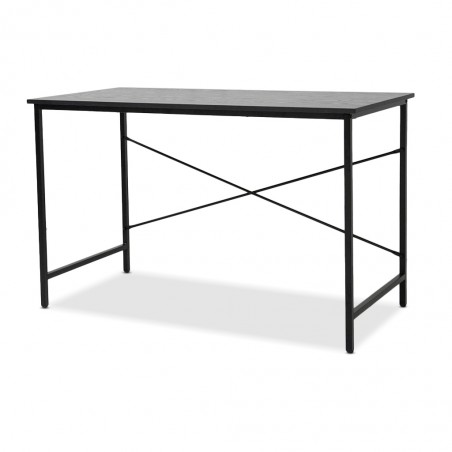 Aza Office Desk Black Metal Legs