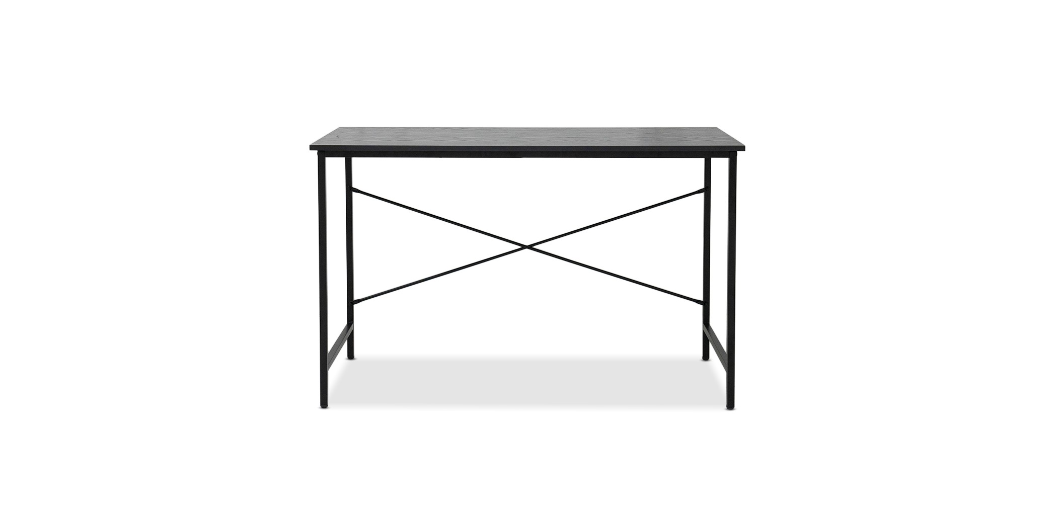 Aza Office Desk Black Metal Legs
