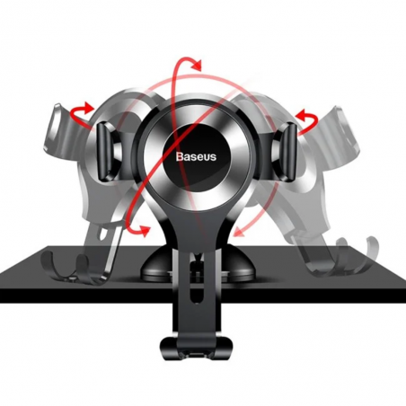 Baseus Osculum Type Gravity Car Mount Black+Silver Suyl-Xp0s