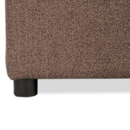 Elsee Corner LHF Chaise & Armless Chair Brown