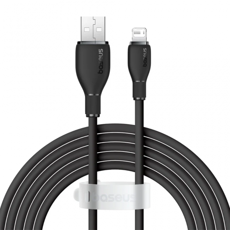 Baseus Pudseries Fast Charging Usb to Ip2.4a 2m Black P10355700111-B2