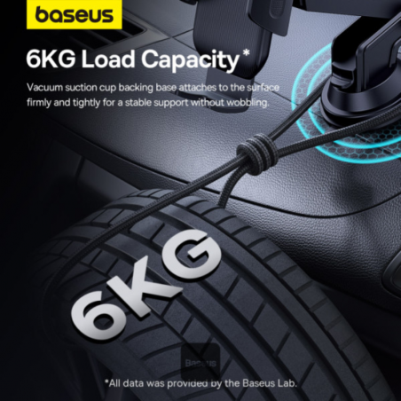 Baseus Ultracontrol Go Clamp-Type Cluster Black Phone Holder (Suction Cup Version) C40361600111-00