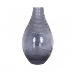 Vase Glass Spray Grey W4.5xD6.2xH23.5 cm