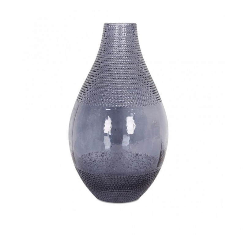 Vase Glass Spray Grey W4.5xD6.2xH23.5 cm Vase Glass Spray Grey W4.5xD6.2xH23.5 cm