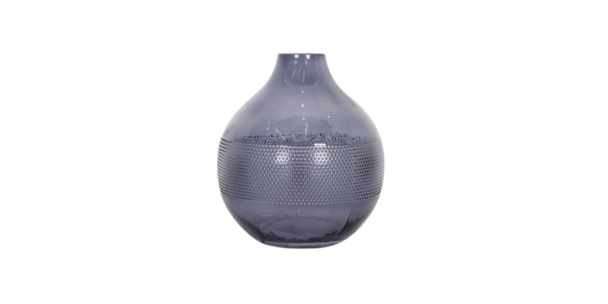 Vase Glass Spray Grey W8.8xD4.5xH18 cm Vase Glass Spray Grey W8.8xD4.5xH18 cm