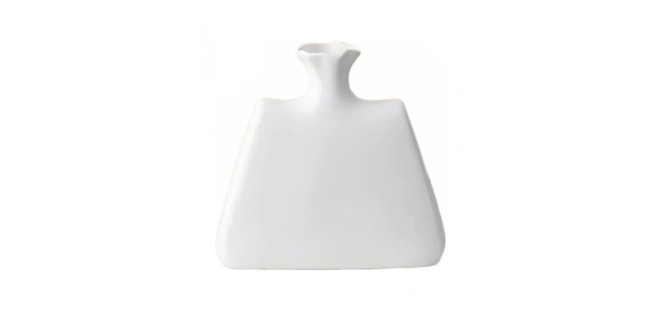 Vase Ceramic 18x6x18.5 cm White