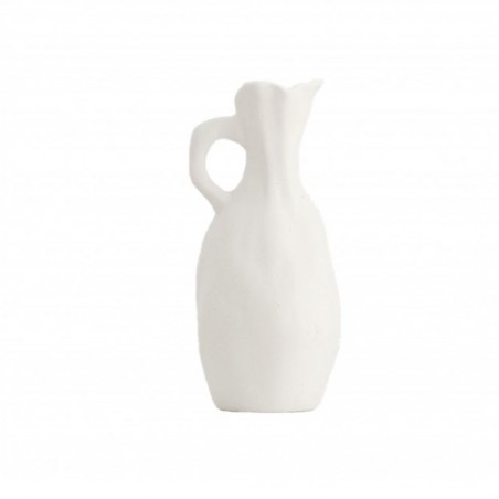 Vase Ceramic 16.2x5.2x8.3 cm White