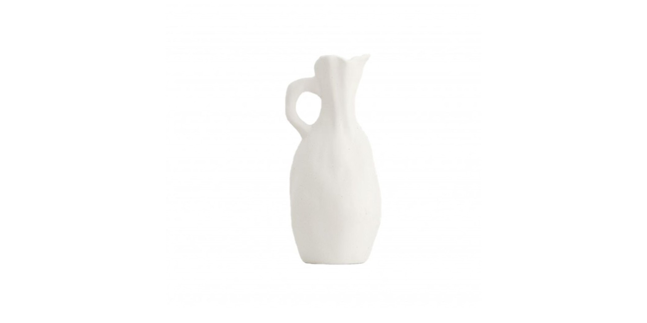 Vase Ceramic 16.2x5.2x8.3 cm White