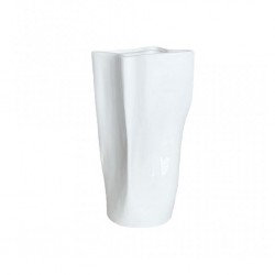 Vase Ceramic 11.5x7.5x19H cm White