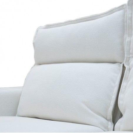 Sutton Sofa Corner Recliner Off White