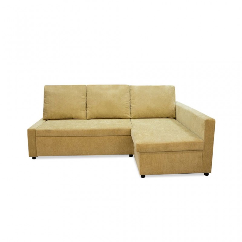 Alven Pull-Out Bed + RHF Chaise Fabric Lime