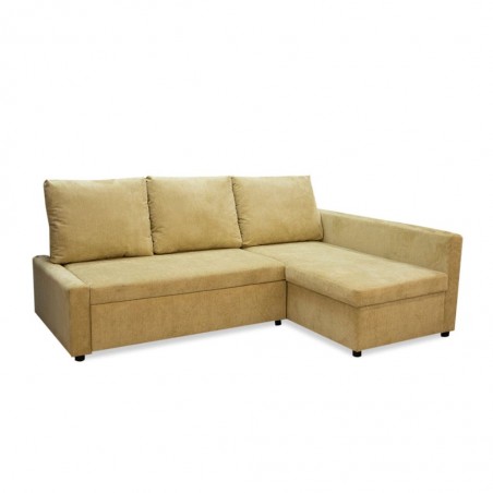 Alven Pull-Out Bed + RHF Chaise Fabric Lime