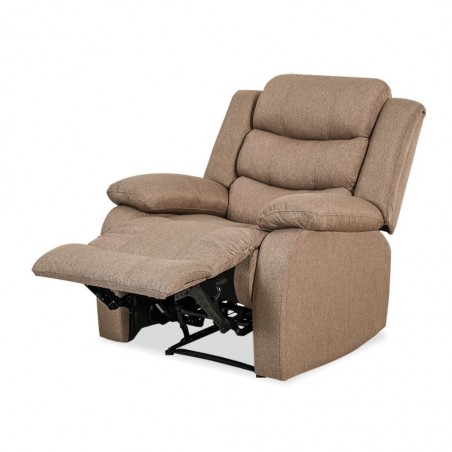 Tavana Single Recliner Fabric Brown