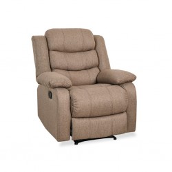 Tavana Single Recliner Brown Fabric