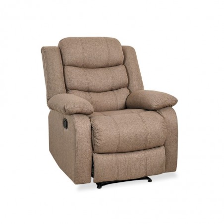 Tavana Single Recliner Fabric Brown