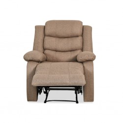 Tavana Single Recliner Brown Fabric