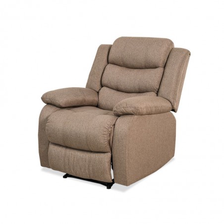 Tavana Single Recliner Brown Fabric